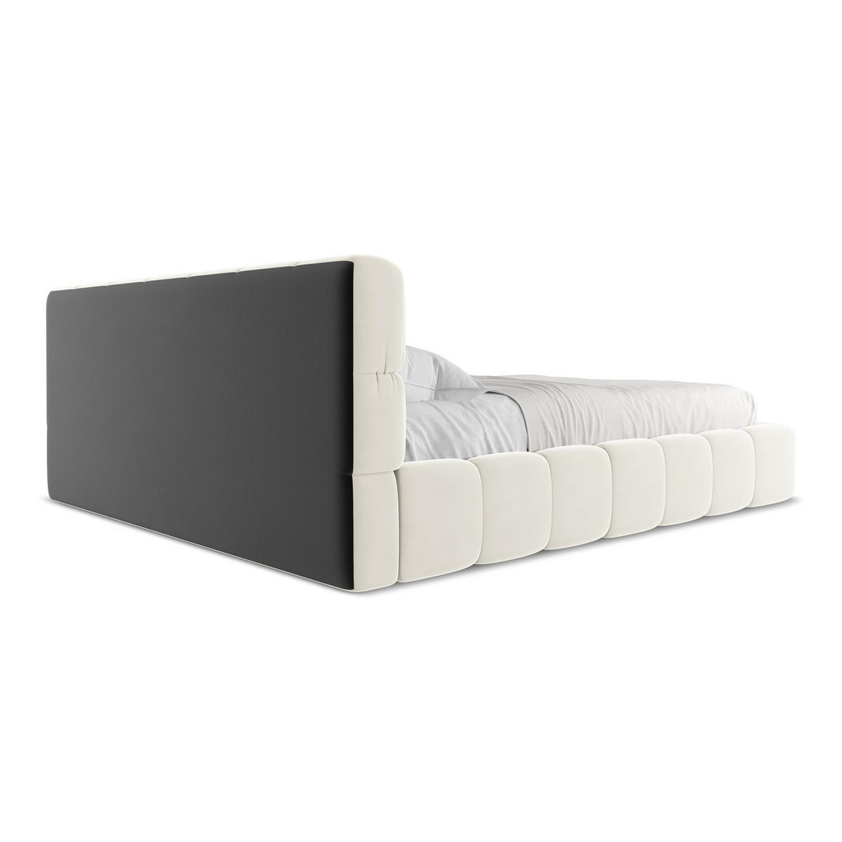 POLSTERBETT mit Bettkasten und Lattenrost 200x228 Beige - Beige/Creme, Kunststoff/Textil (180/200cm) - Makamii