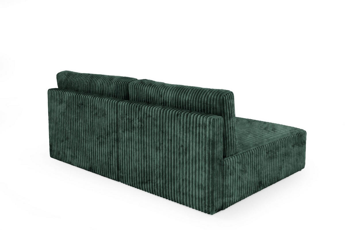 ECKSOFA Natalia Xs - Grün, Holzwerkstoff/Textil (149/210cm) - Fun Möbel