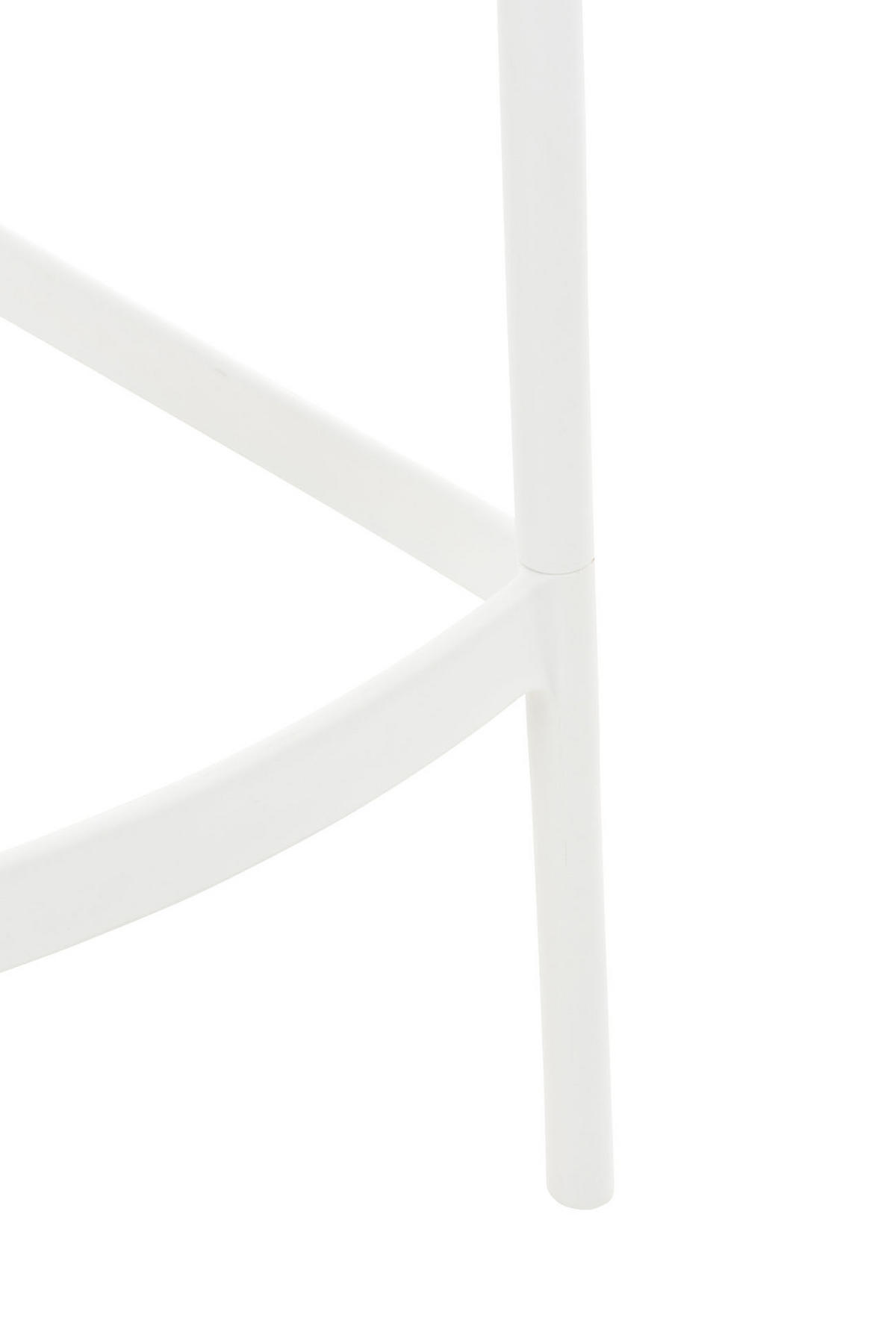 BARHOCKER 2er Set Kunststoff weiß - Weiß, Kunststoff (45/105/53cm) - CLP