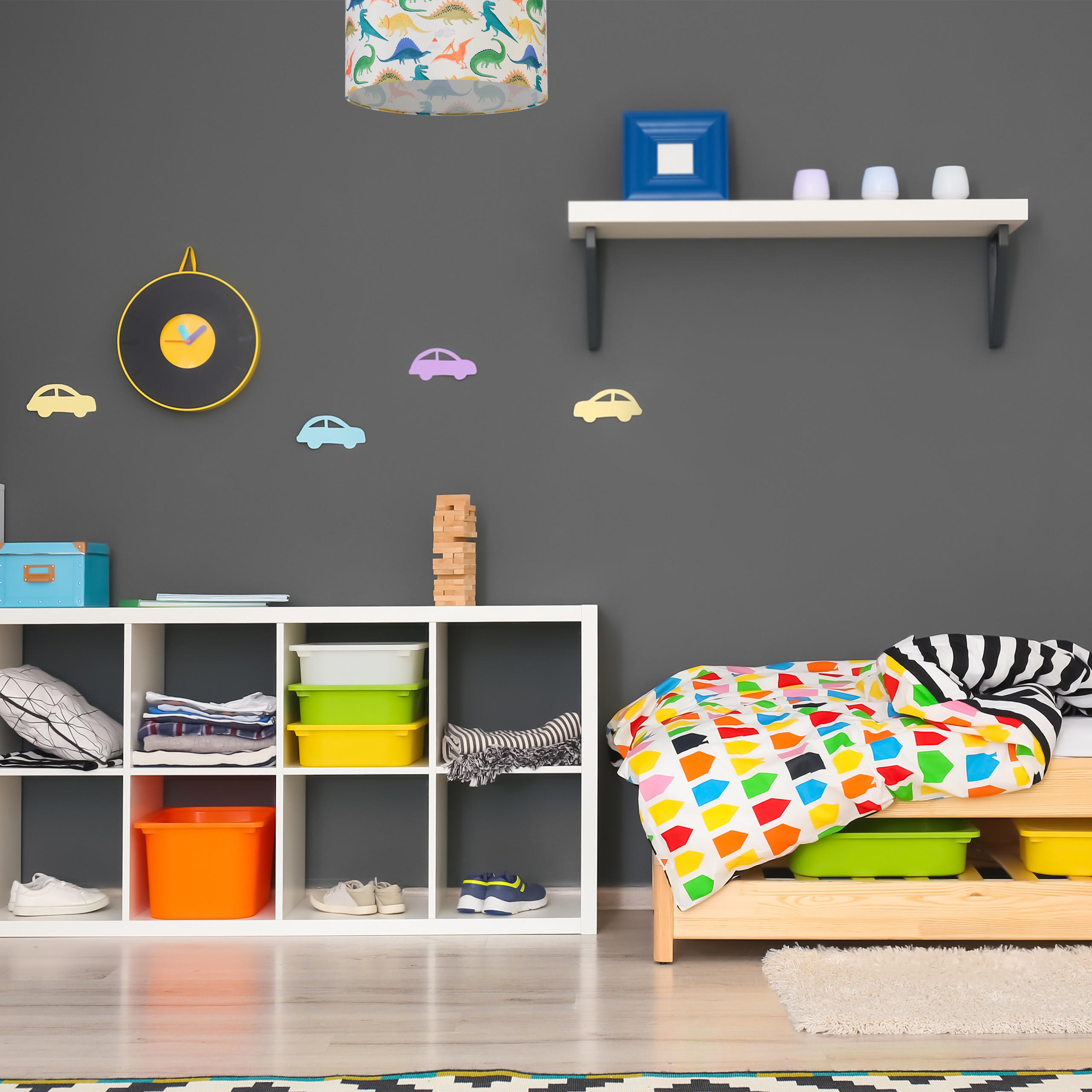 HÄNGELAMPE - Multicolor, Kunststoff (35/35/145cm) - Relaxdays