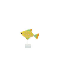 DEKOOBJEKT FISCH OMI - Multicolor, Holz (7/22/23cm) - J-Line
