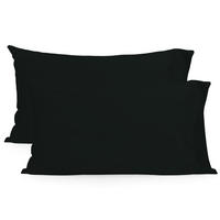 KISSENBEZUG basic 50x75 cm (x2) schwarz - Schwarz, Textil (50/75cm) - Happy Friday