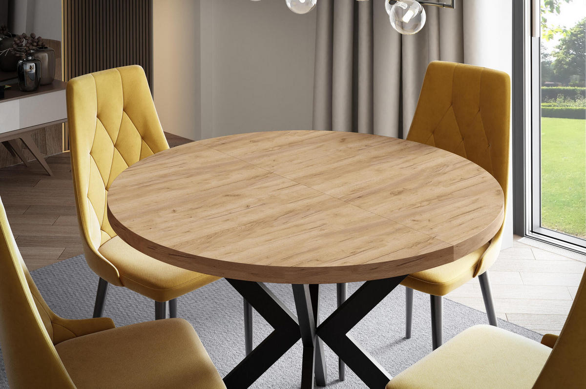 ESSTISCH EDDER Eiche hell 100x176x76 cm - Eichefarben, Holzwerkstoff (176/100/76cm) - FURNLUX