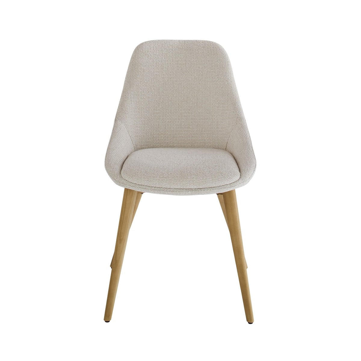 POLSTERSTUHL Textil Beige 82/55/61,5 cm - Beige, Holz (55/61.5/65cm) - Signature