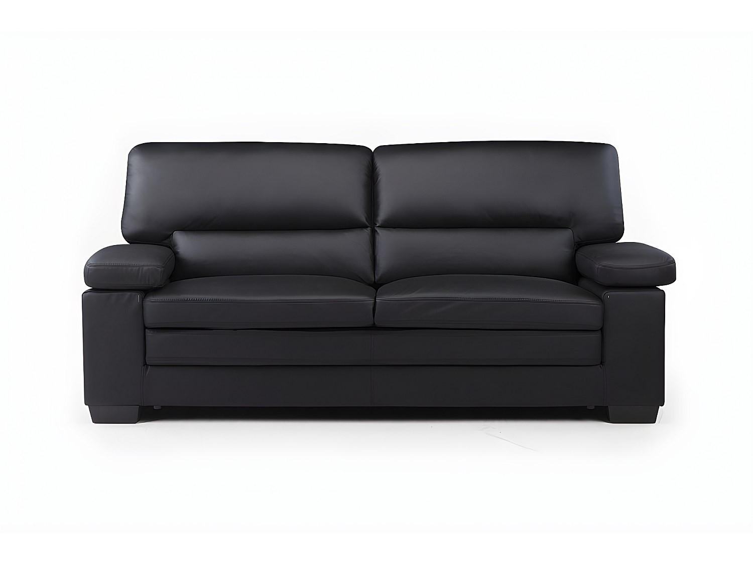 Vente-Unique Sofa Schwarz 210x97x89 cm