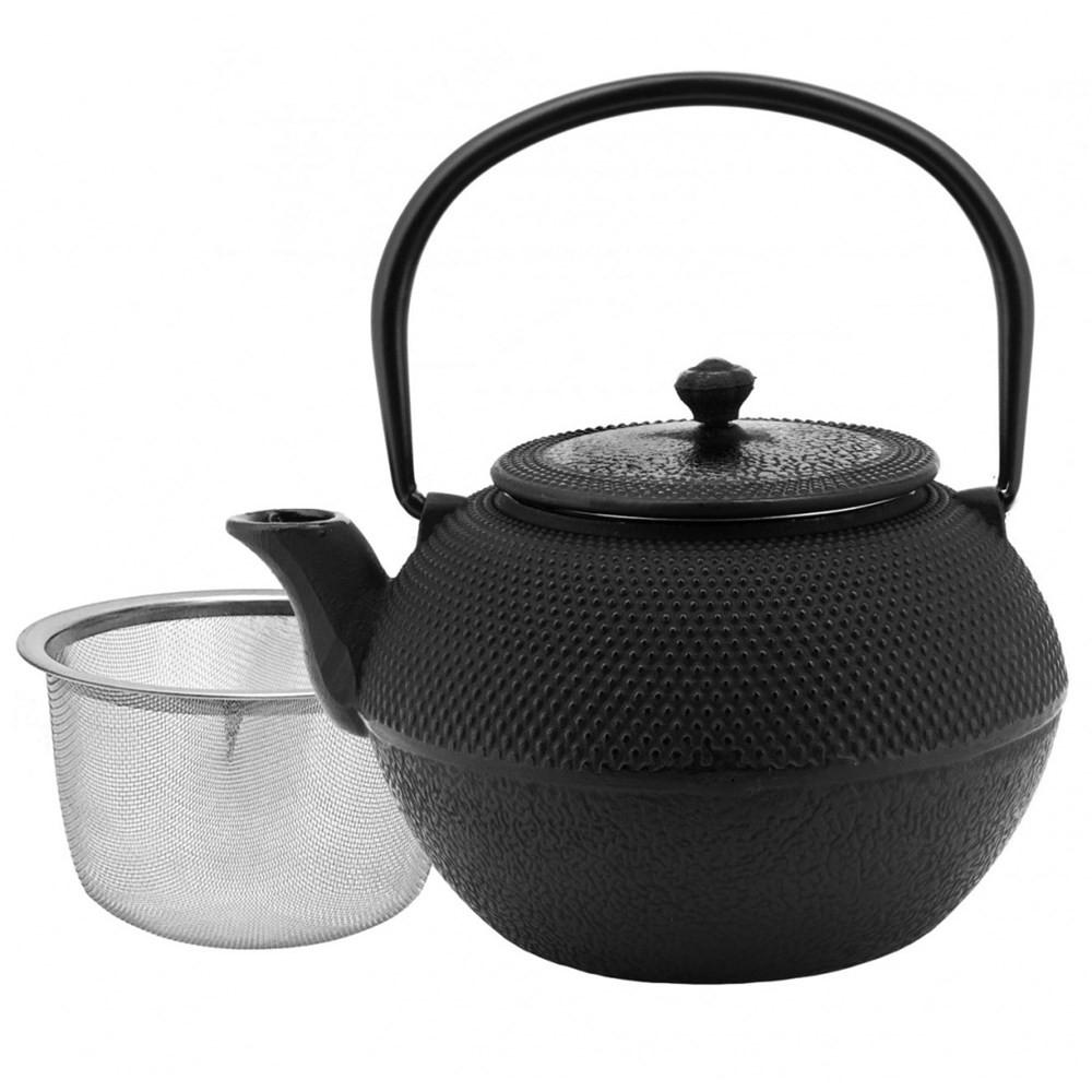 TEEKANNE Schwarz 15/15/19 cm KH3332 - Schwarz, Metall (1.2L) - Kinghoff 