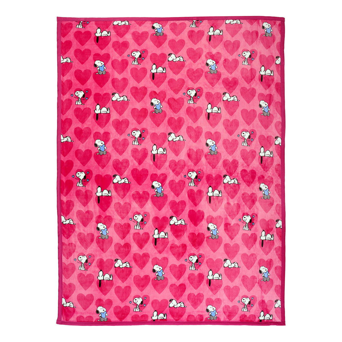 FLEECEDECKE Peanuts Amore - Pink, Kunststoff (130/170cm) - Butlers