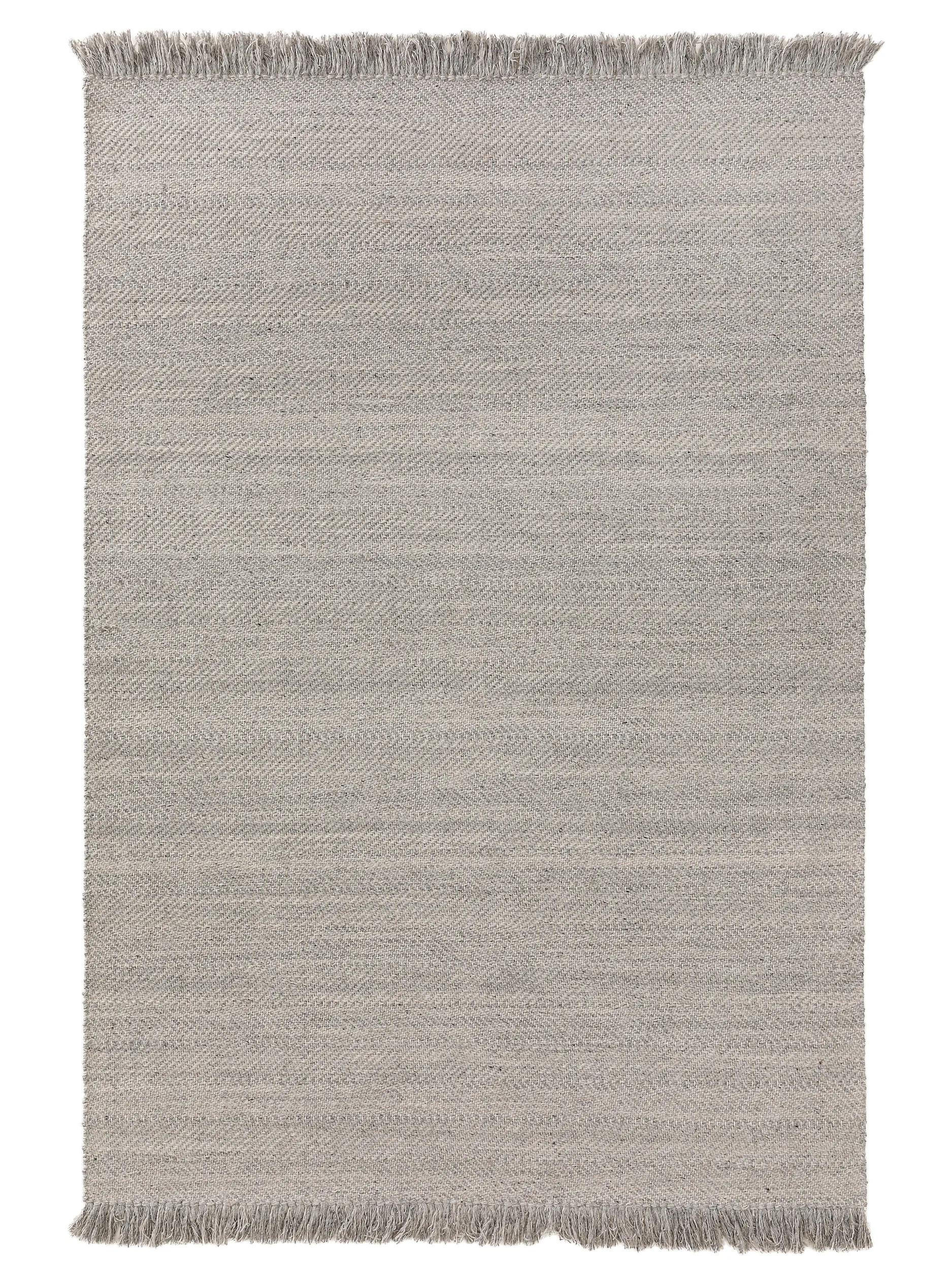 WOLLTEPPICH Lars Hellgrau 160x230 cm - Hellgrau, Textil (160/230cm) - benuta Pure