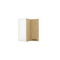 ECKHÄNGESCHRANK WRN P/L - Dnoria - Platzsparende Lösung mit Stil - Eiche Artisan, Holz/Metall (60/72/60cm) - ROYAL24_MARKT
