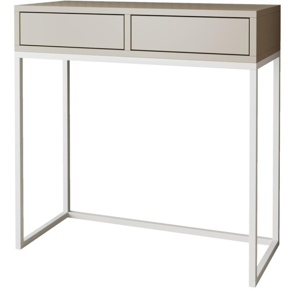 Beautysofa Konsolentisch Kaschmir, Weiß 80x85x35 cm