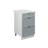 SCHUBLADENUNTERSCHRANK Fame-Line Hellblau-grau 50 cm, AP Marmor - Blaugrau/Weiß, Holzwerkstoff (50/82/60cm) - Vicco