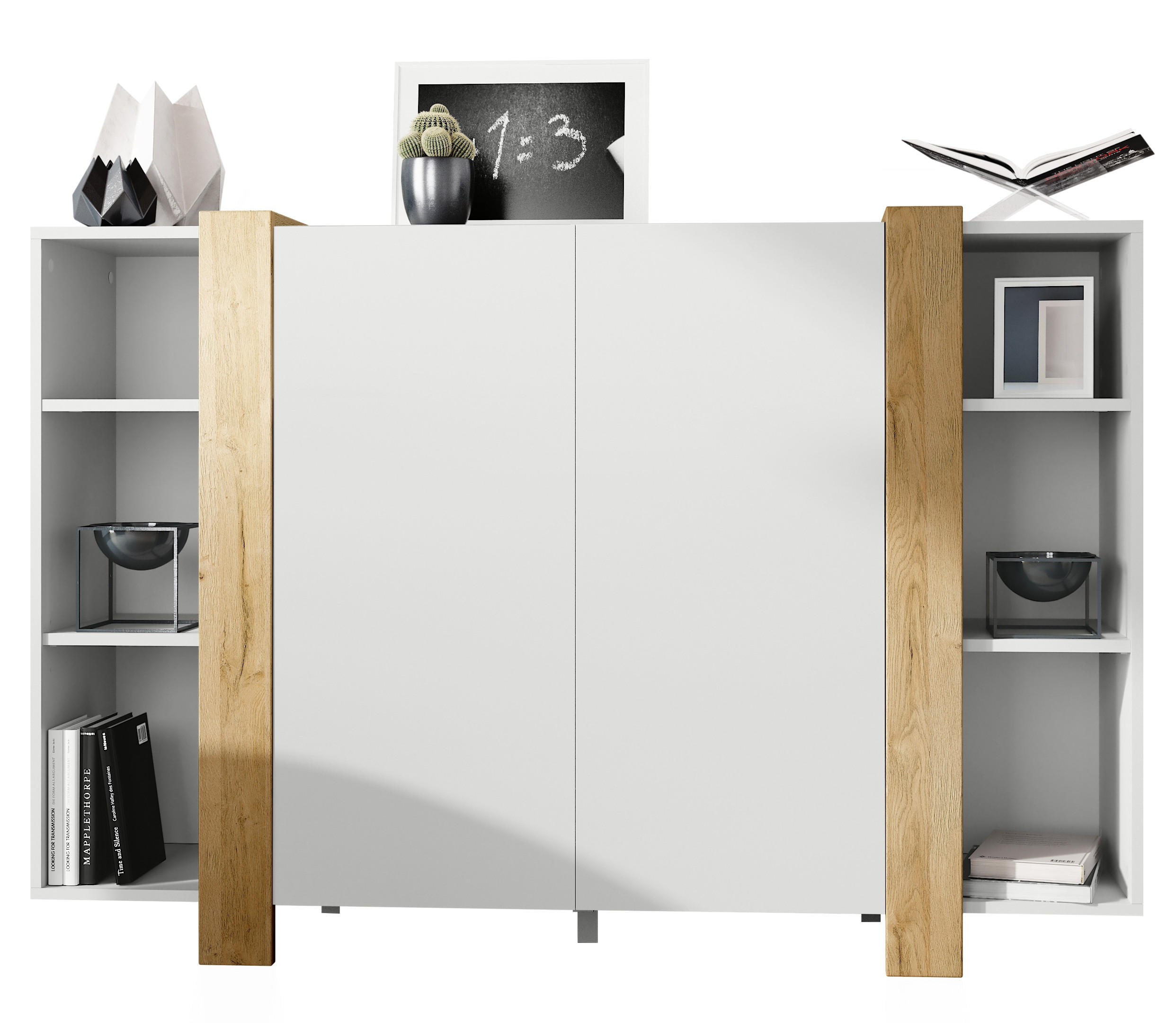 HIGHBOARD Ida Blenden in Eiche Natur - Eichefarben, Holzwerkstoff (149/101/34cm) - Vladon