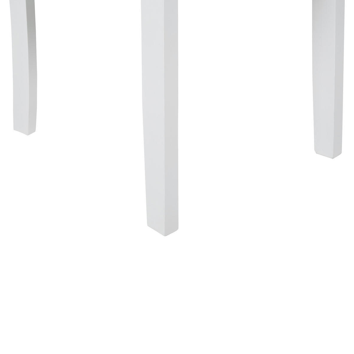 ÉTKEZŐSZÉK 2 darabos Szett Kaucsukfa Világos fa színű Battersby - fehér/világosbarna, fa (40/94/40cm) - Beliani