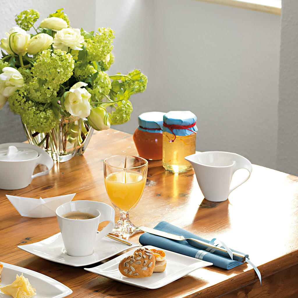 MILCH- UND ZUCKERSET NewWave weiß 2er Set - Weiß, Keramik (1/1cm) - Villeroy & Boch