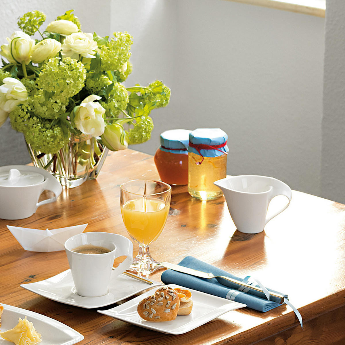 MILCH- UND ZUCKERSET NewWave weiß 2er Set - Weiß, Keramik (1/1cm) - Villeroy & Boch