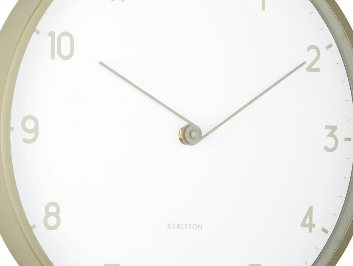 WANDUHR Sencillez Ø30 cm - Grün, Kunststoff (30/4/30cm) - Karlsson