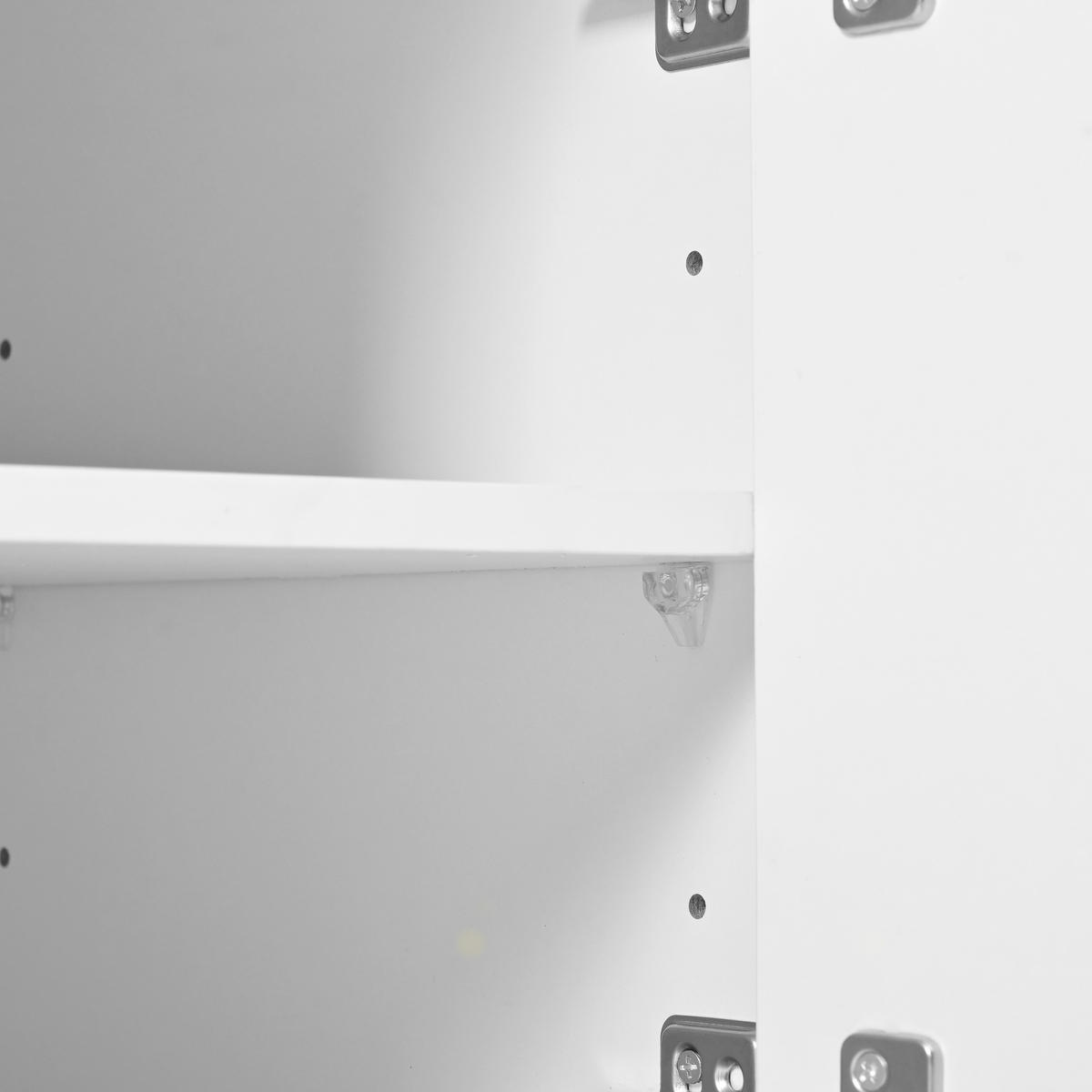 SCHMINKTISCH in Weiß mit Hollywood-LED & Spiegel - Weiß, Holzwerkstoff (110/151/40cm) - Urban Meuble