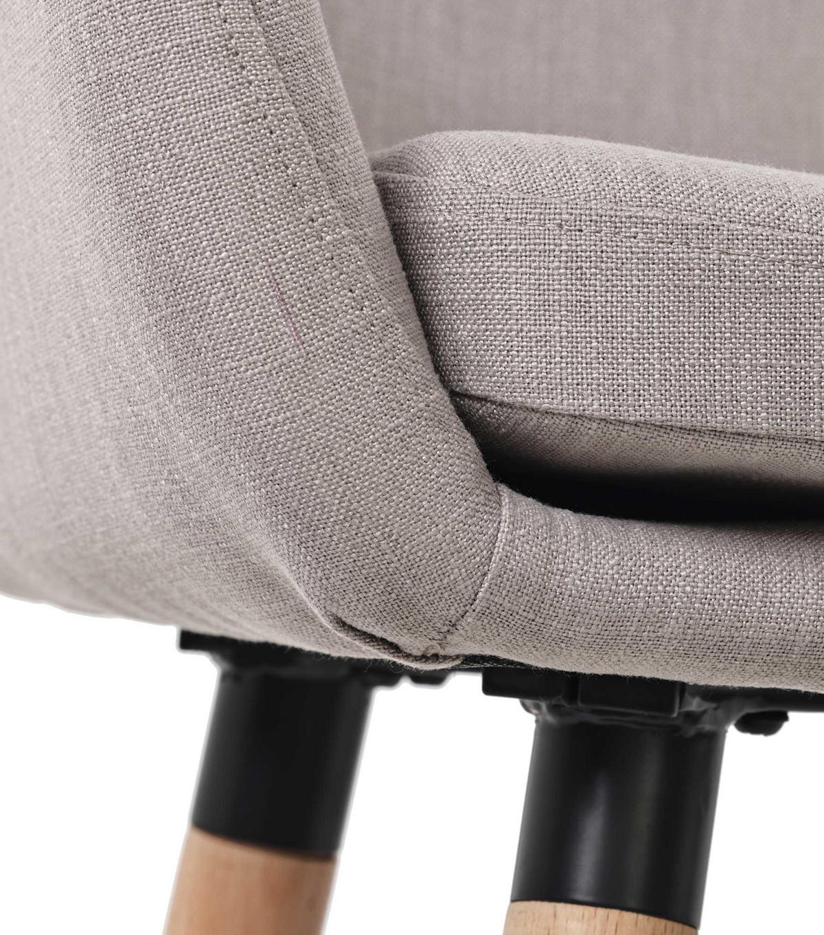 BARHOCKER Mirid Stoff Taupe - Taupe, Textil (51/101/50cm) - DELUKE