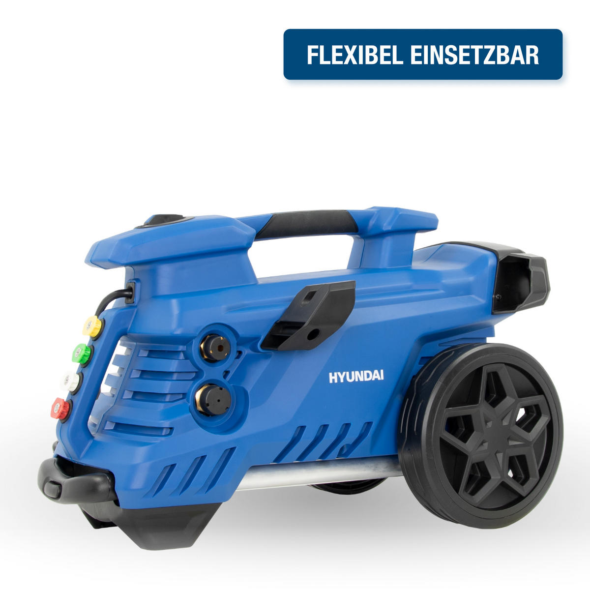 ELEKTRO-HOCHDRUCKREINIGER HPW3100IE (3100W, 190bar, 660 l/h, Induktionsmotor, Blau) - Blau, Kunststoff (33/93/33cm) - HYUNDAI