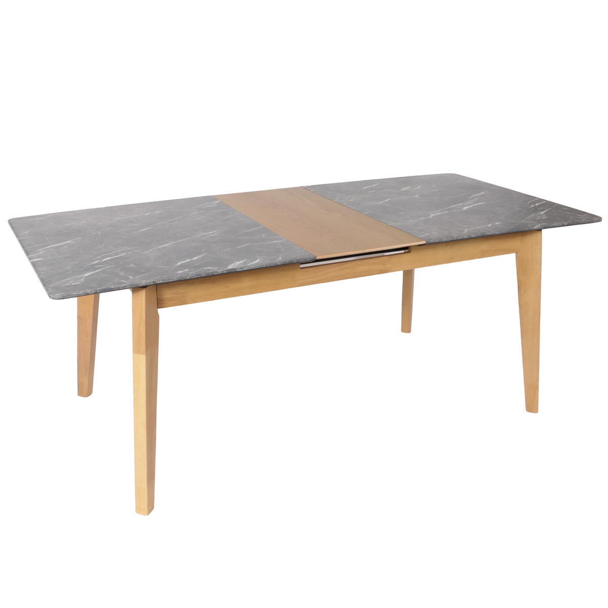 ESSZIMMERTISCH rechteck Grau - Braun/Grau, Holz (90/200/77cm) - MCW