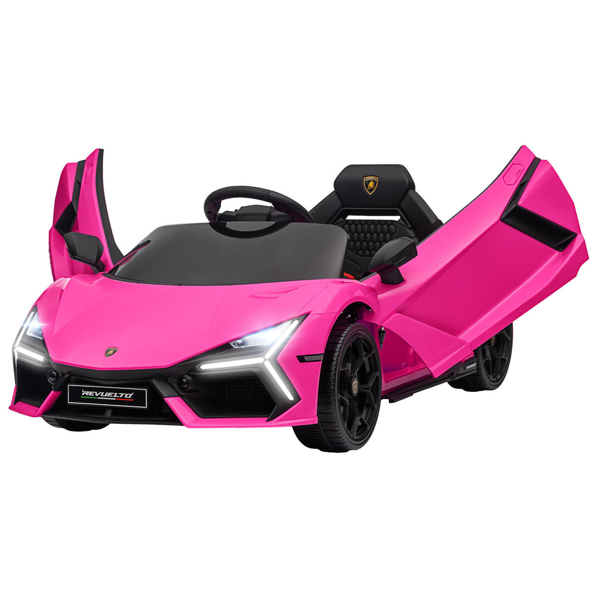 ELEKTROAUTO DE-06208 Lamborghini-inspiriert mit Fernbedienung Rosa - Pink, Kunststoff/Metall (105/60/40cm) - ComfortXL