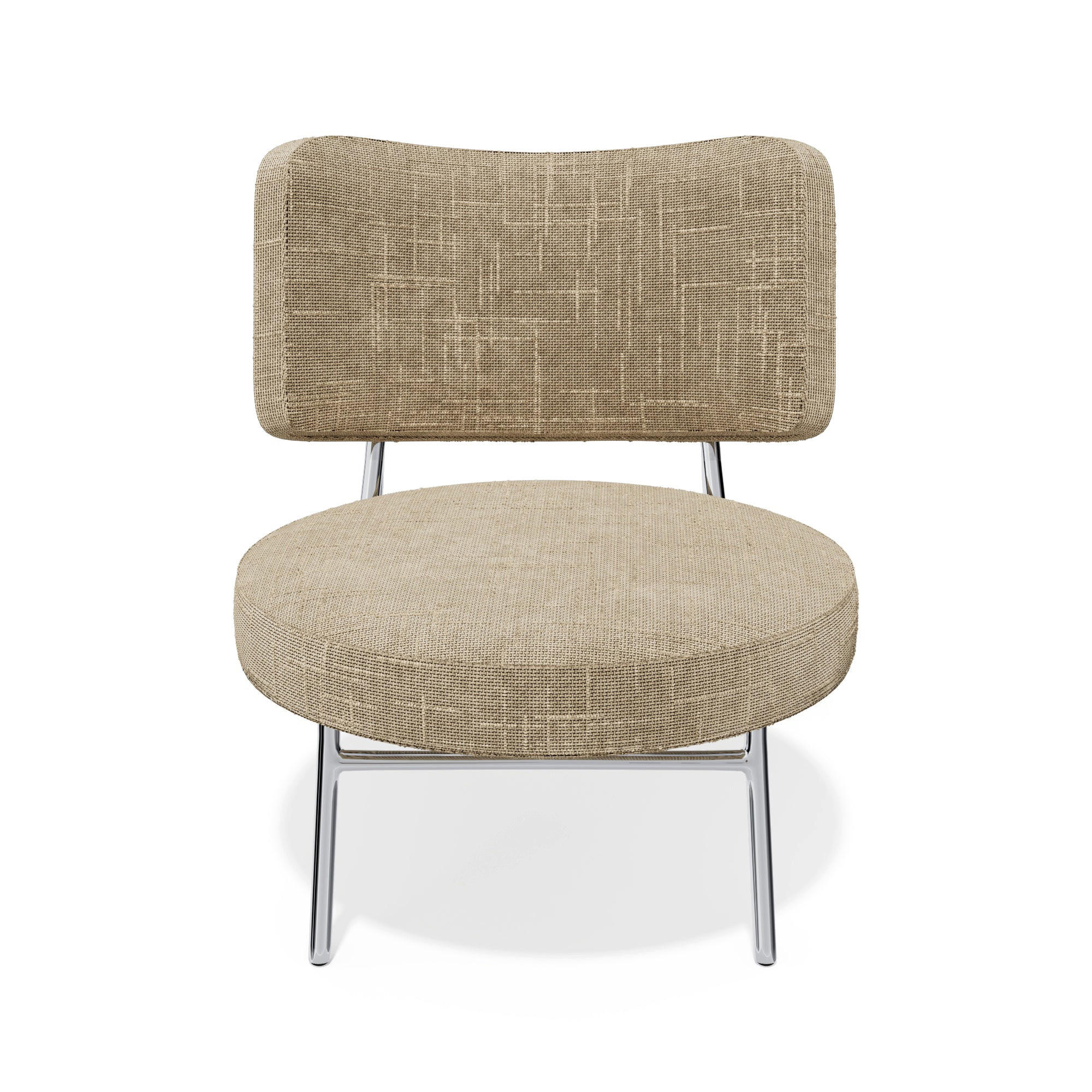 SESSEL Rastervelours 60cm - Taupe, Textil (60/70/71cm) - Sia Home