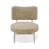 SESSEL Rastervelours 60cm - Taupe, Textil (60/70/71cm) - Sia Home