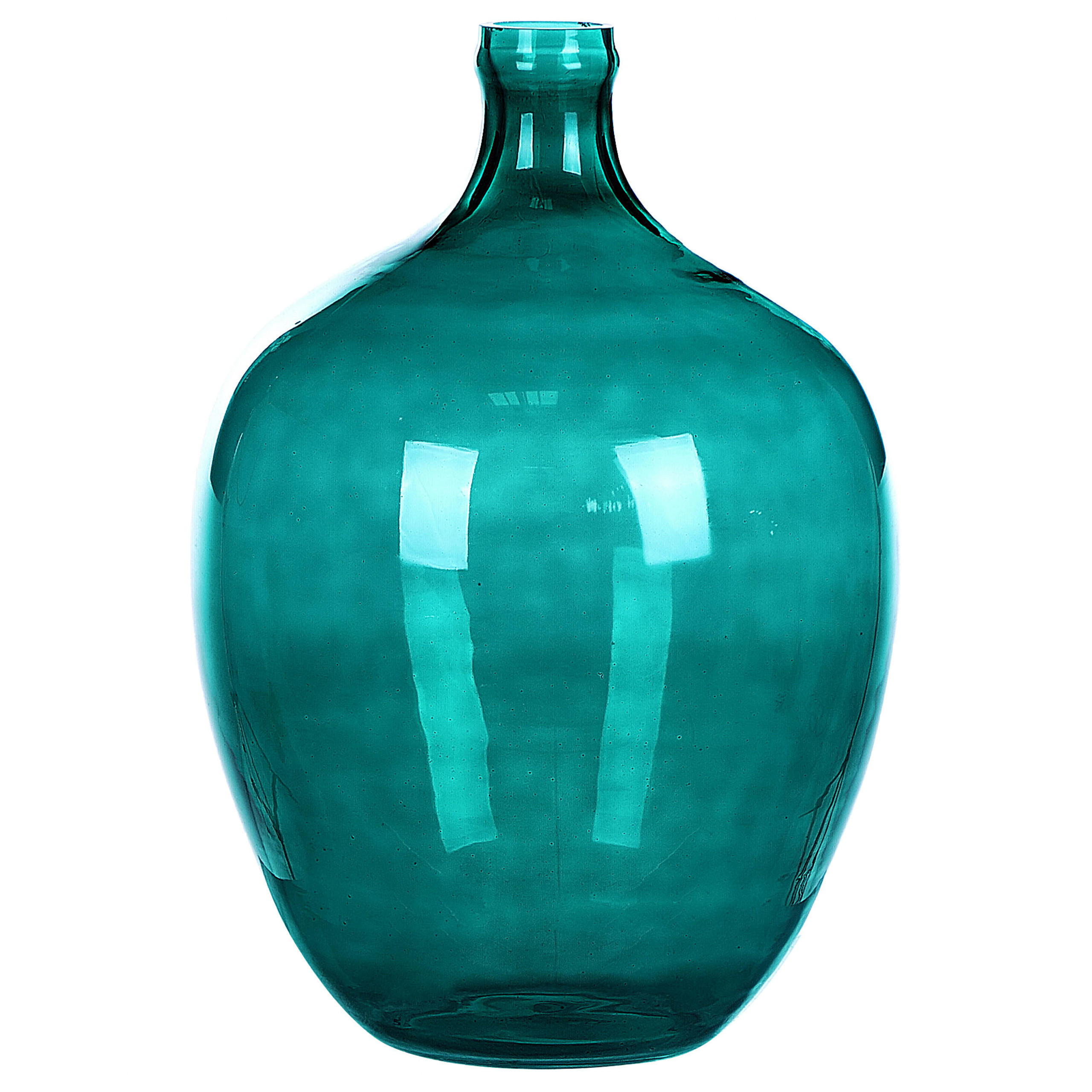 DEKOVASE Glas blau Roti - Türkis, Glas (39cm) - Beliani