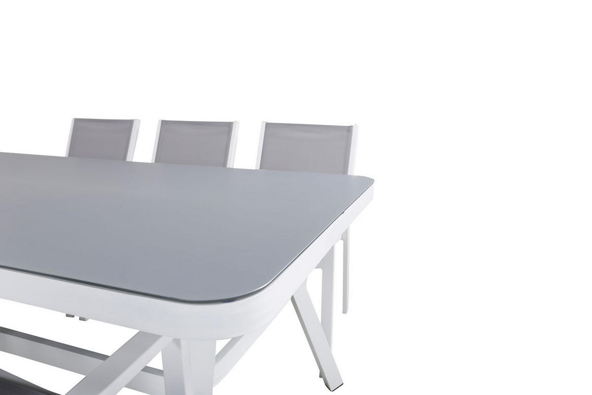 GARTENTISCHGRUPPE Schwarz - Schwarz, Holzwerkstoff - ebuy24