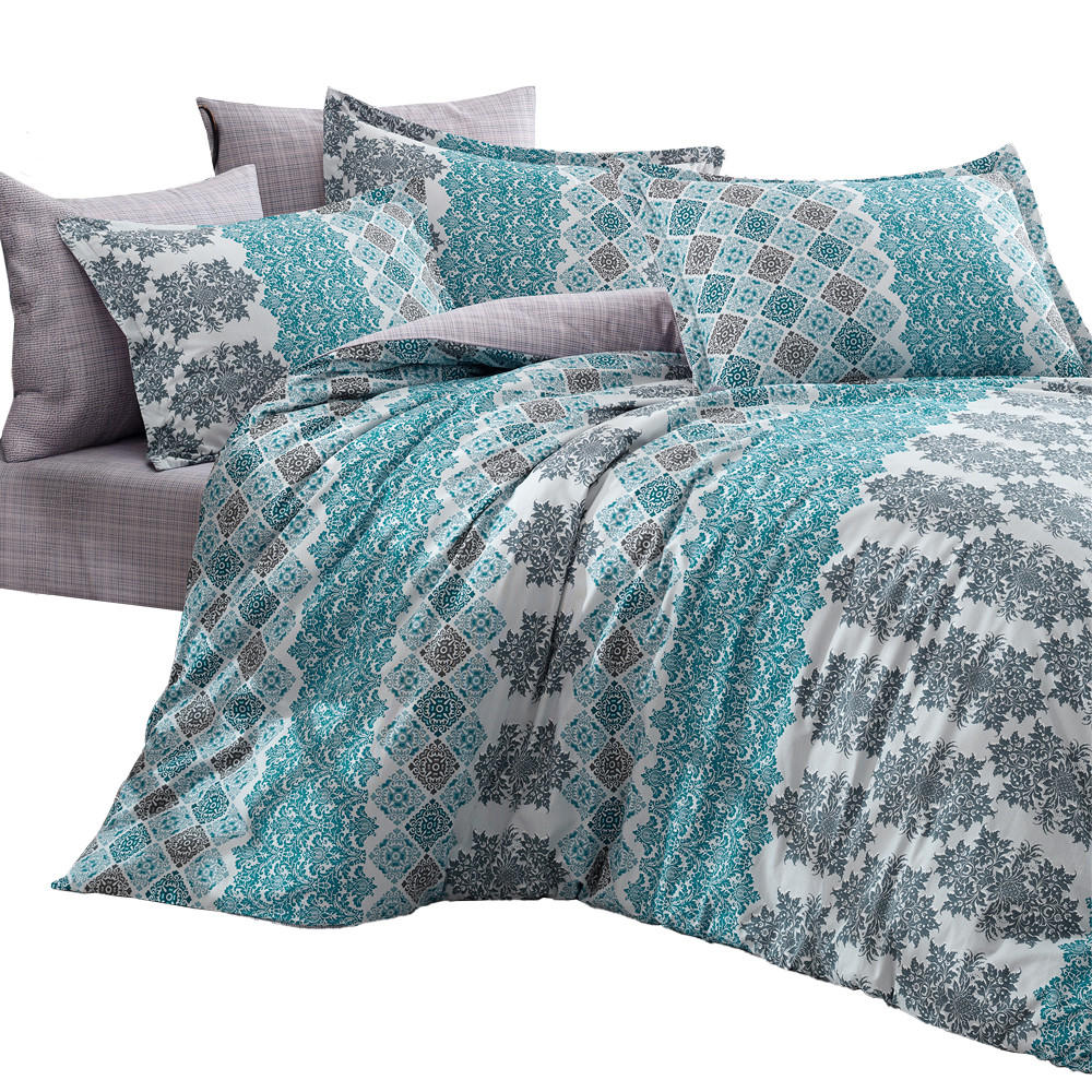 BETTWÄSCHE 6-teilig 135/200 cm MOTIF - Blau, Textil (135/200cm) - ROLFNERS