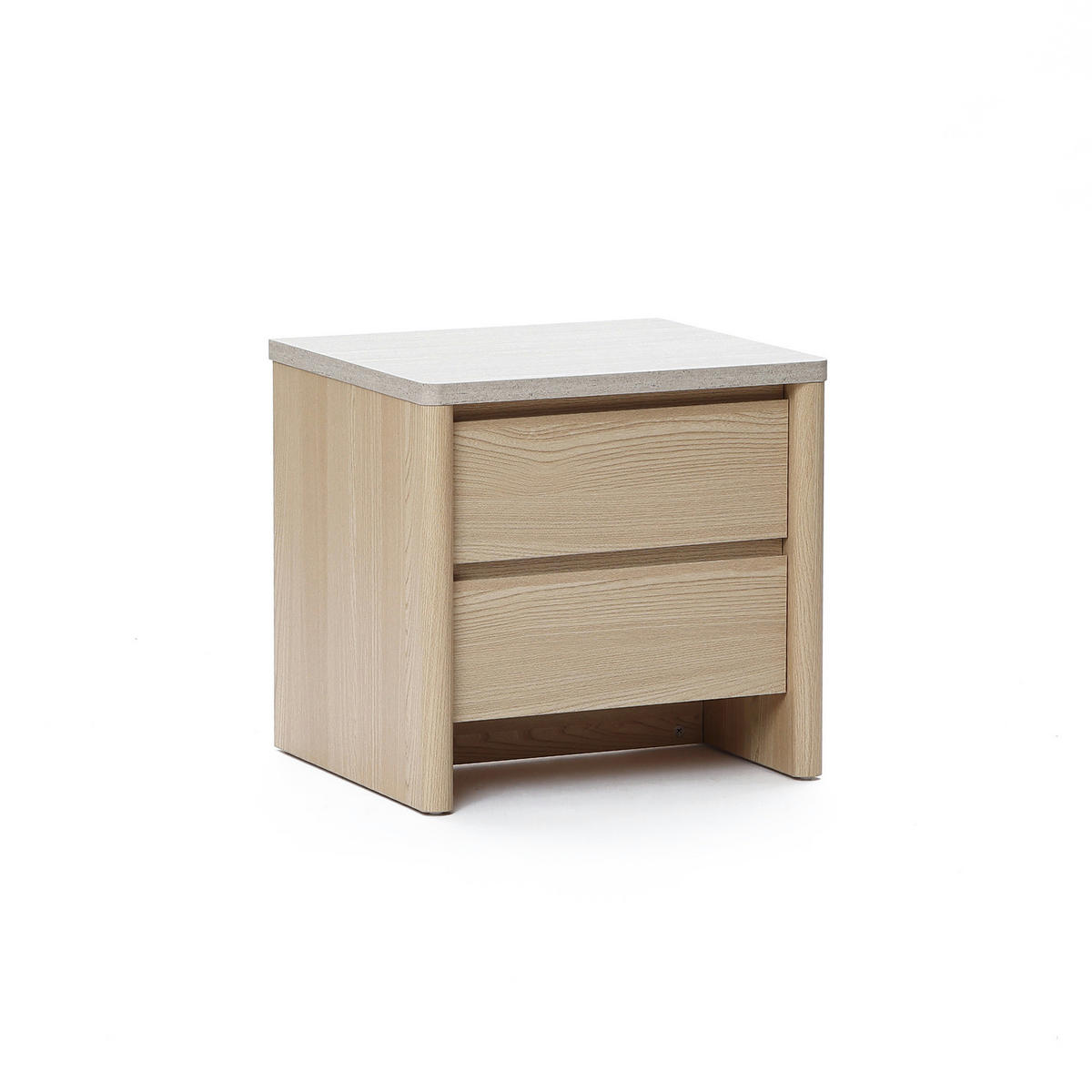 NACHTTISCH Modern mit Schublade & offenem Fach, Holzoptik | B53 x T45 x H50 cm - Braun, Holzwerkstoff (53/50/45cm) - Hometopia