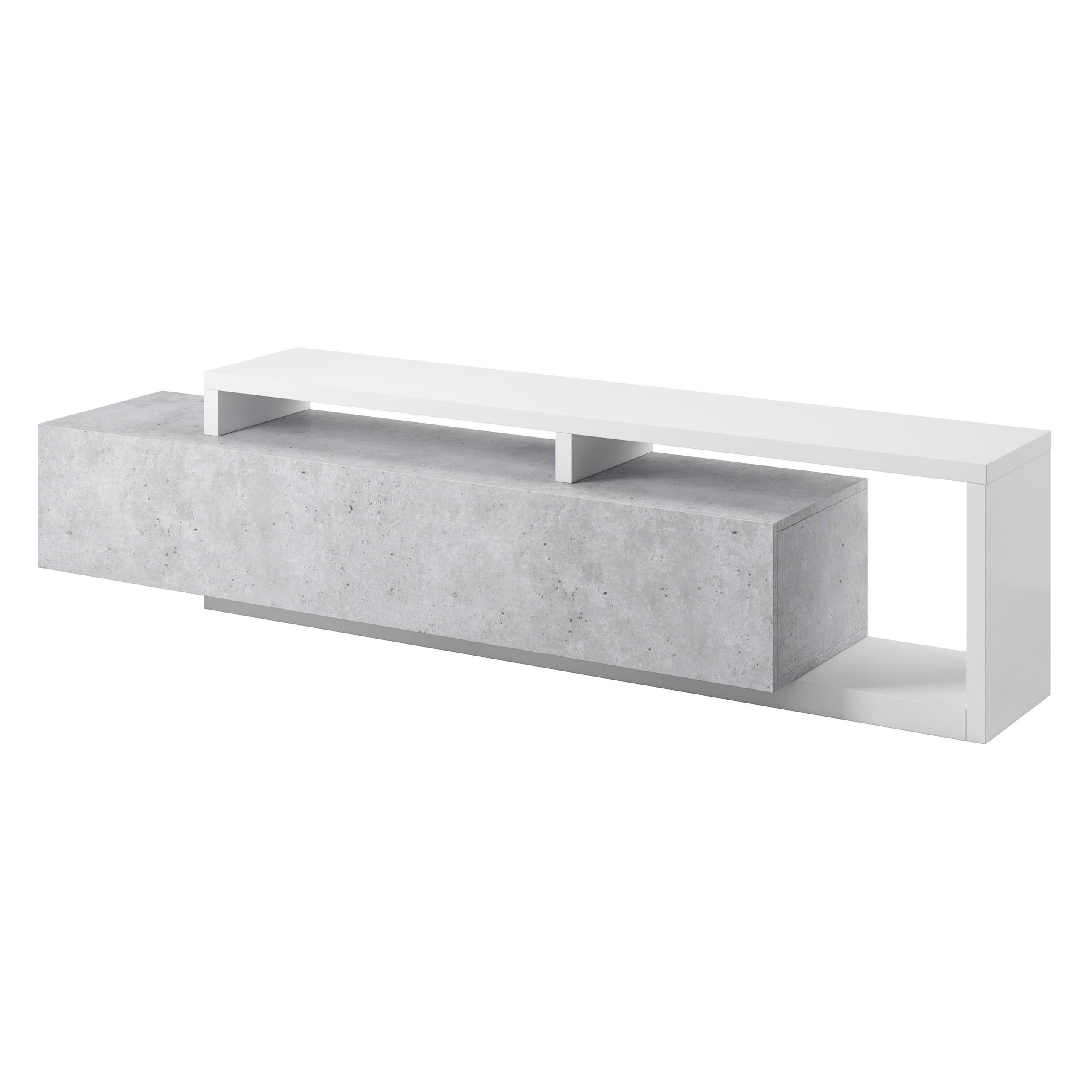 Masseno Lowboard Weiß 219x52x45 cm
