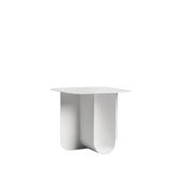 BEISTELLTISCH Bend Weiß 45 cm x 40 cm - Weiß, Metall (45/40/40cm) - Klast Home