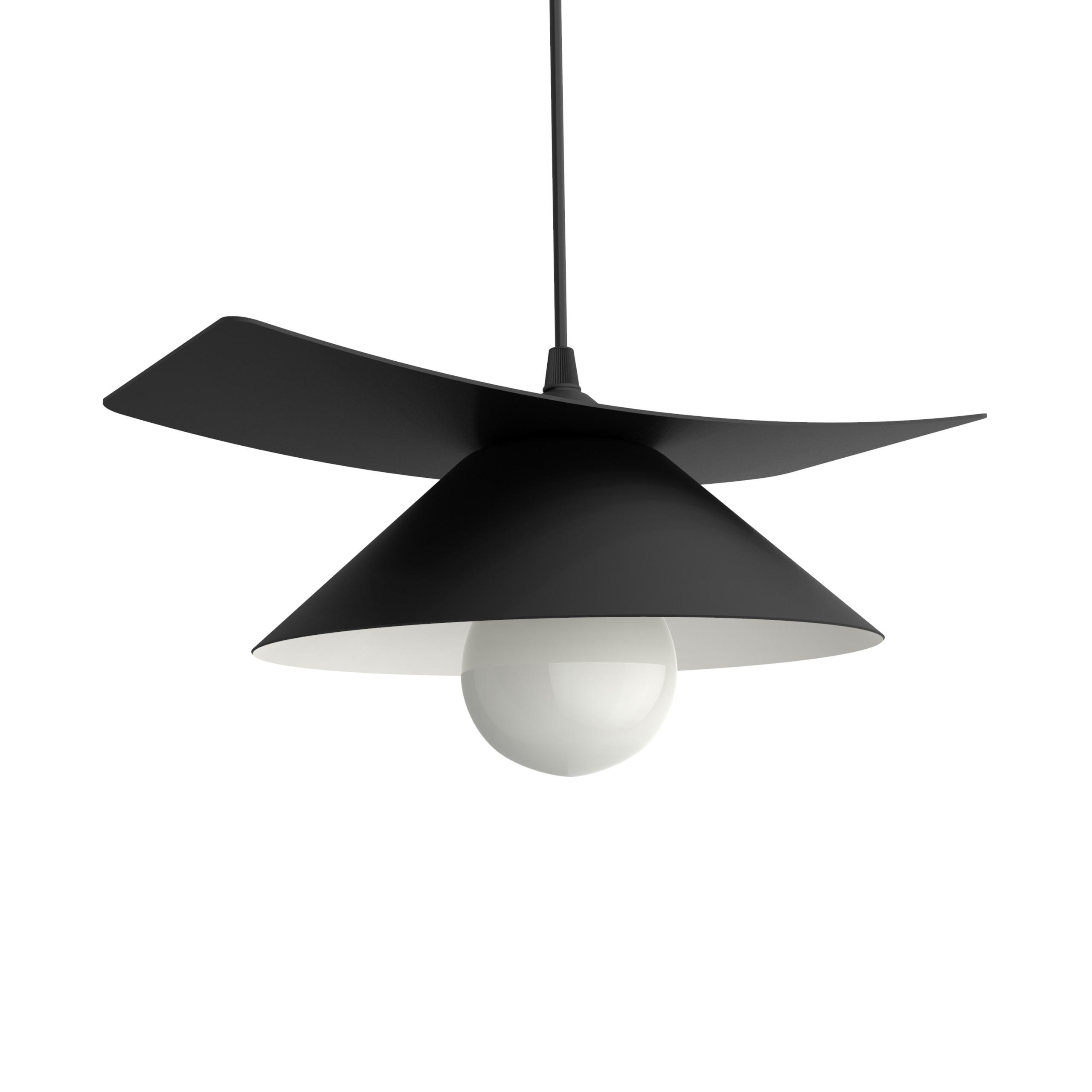 Lumicom Hängeleuchte Schwarz 34x10x25 cm