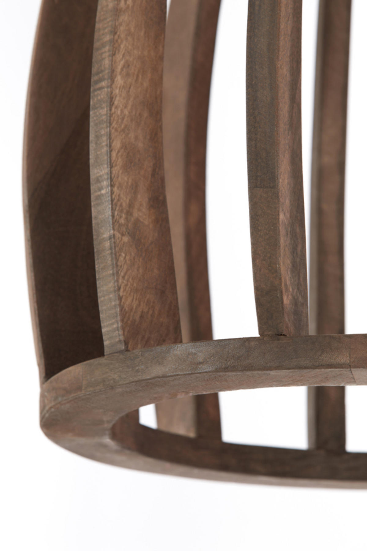 HÄNGELAMPE Haranka Braun Ø38/46 cm - Braun, Holz (38/38/46cm) - Light & Living