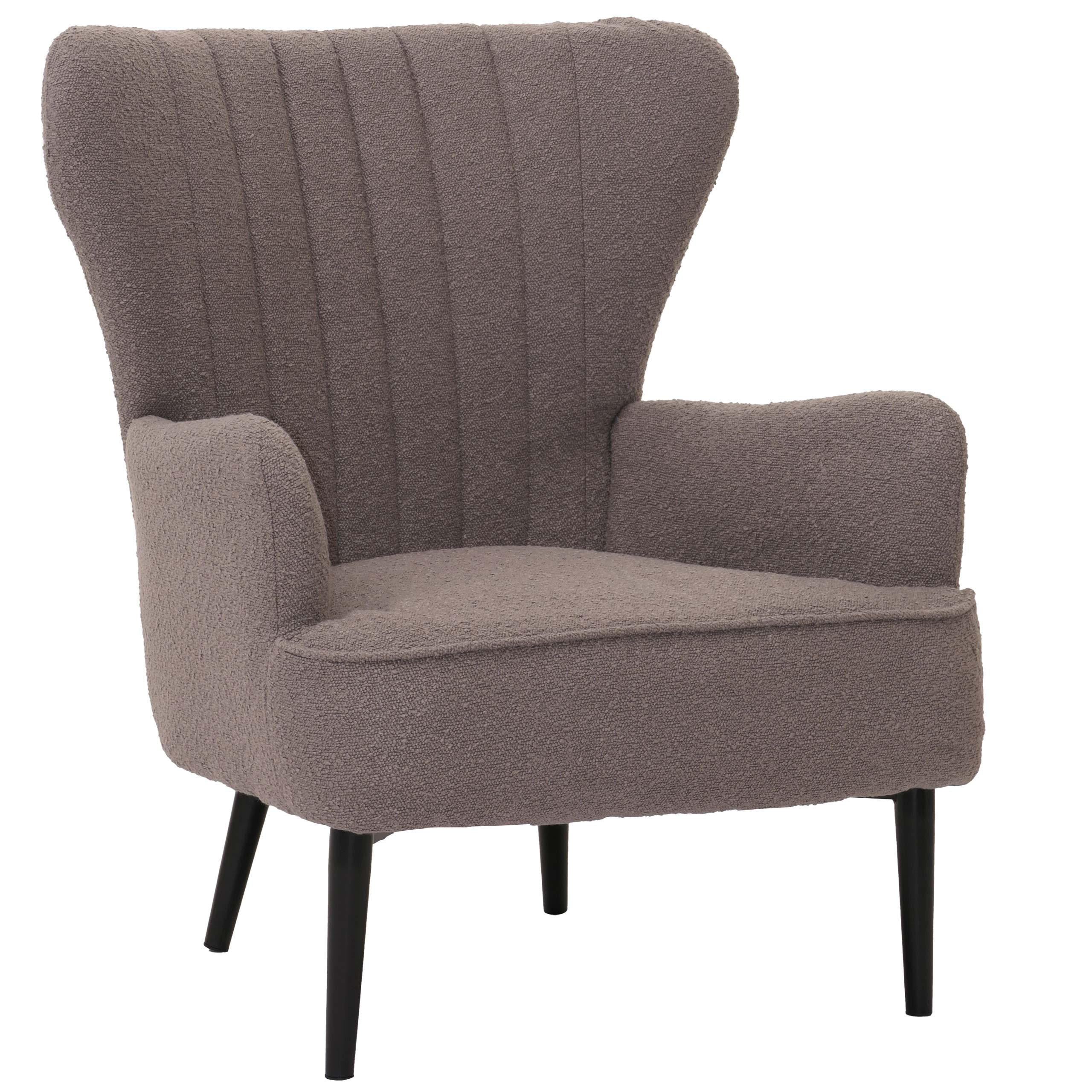 LOUNGE-SESSEL Hellgrau - Hellgrau, Textil (75/80/78cm) - MCW