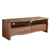 TV-BOARD Akazie 151x45x50 natur lackiert PURE ACACIA #108 - Naturfarben, Holz (151/50/45cm) - Massivmoebel24