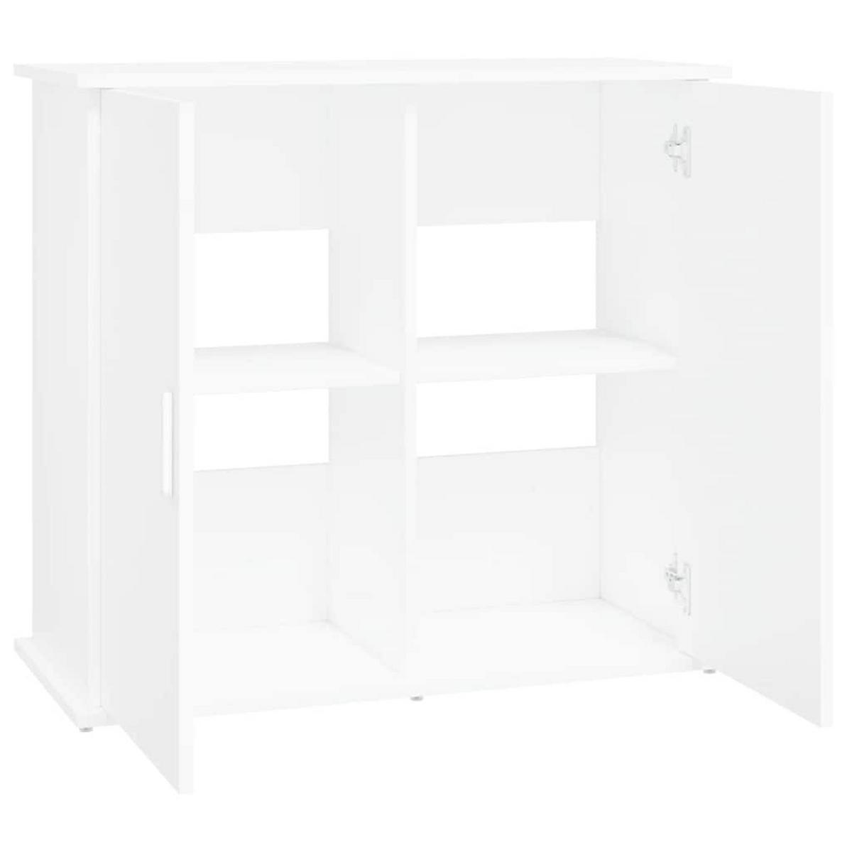 AQUARIUMSTÄNDER Weiss 81/36/73 Cm Holzwerkstoff - Weiß, Holzwerkstoff (36/73/81cm) - vidaXL