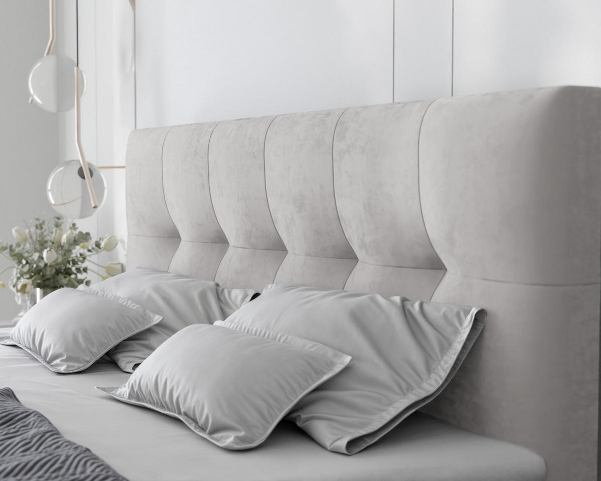 BOXBETT RENZO 140/200 cm mit Matratze und Topper, Grau - Grau, Holzwerkstoff/Textil (140/200cm) - Idohome