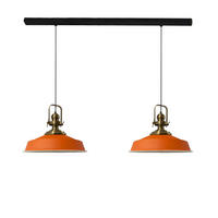 PENDELLEUCHTE Asletl 2 Flammig 41/36 cm - Orange, Metall (36/41/28cm) - Bamyum