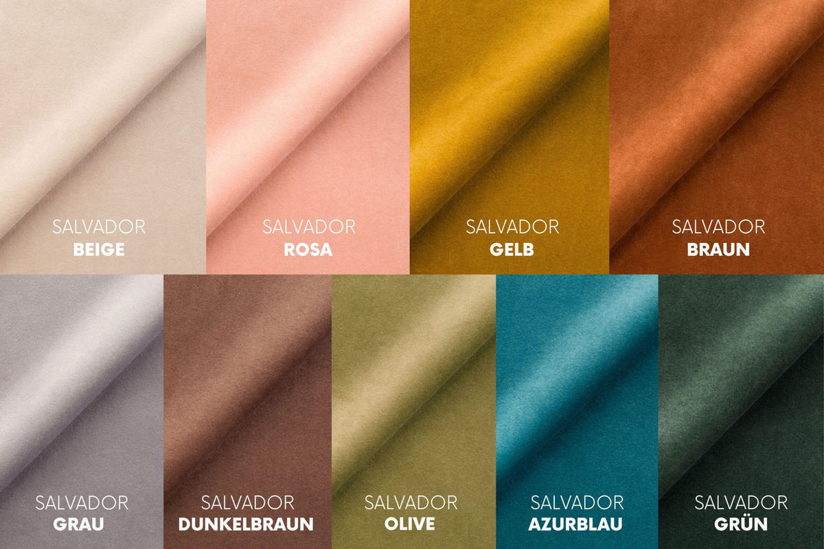 ECKSOFA GRAND L 295 cm, Stoff Salvador, Olive, Links - Olivgrün, Holz (295/179cm) - Kaiser Möbel