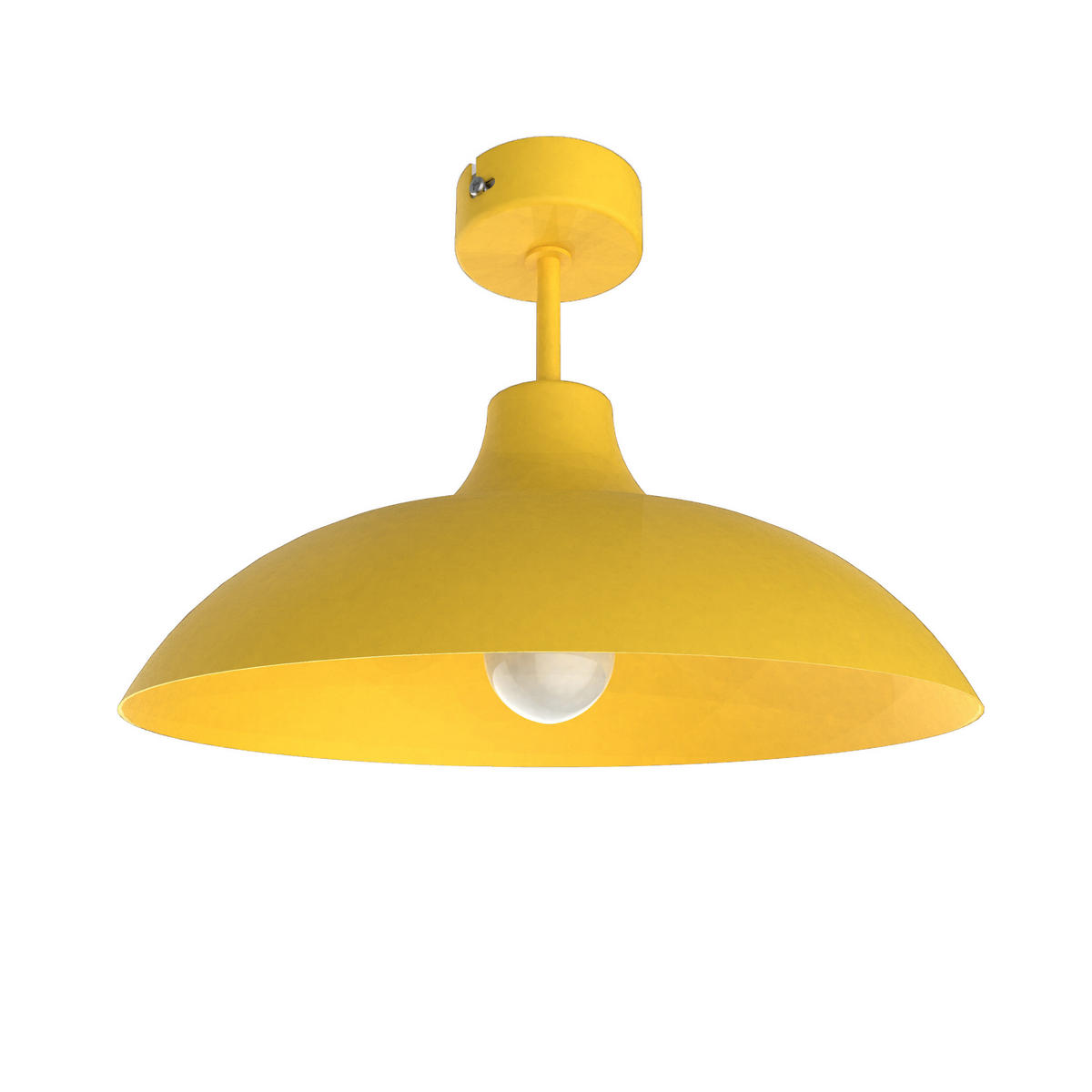 DECKENLEUCHTE - Gelb, Metall (40/40/23cm) - Lumicom