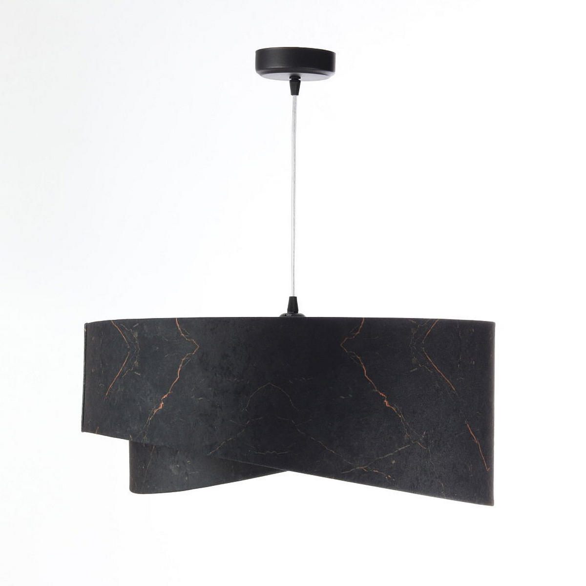 HÄNGELEUCHTE Schwarz 50/23 cm - Schwarz, Kunststoff (50/1/23cm) - ONZENO