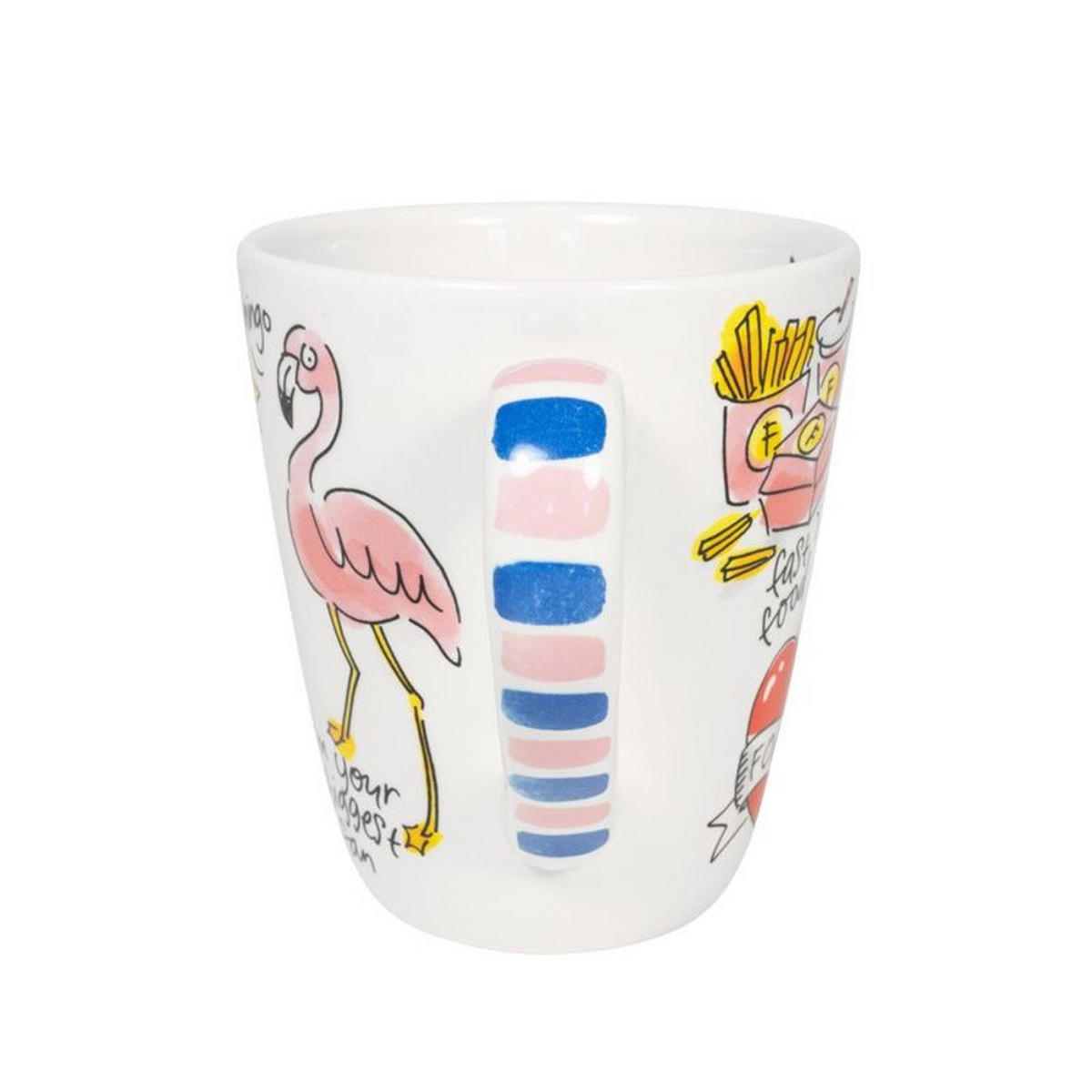BECHER Love Letter F in Bunt - 350 ml - Multicolor, Keramik (0.35L) - Blond Amsterdam