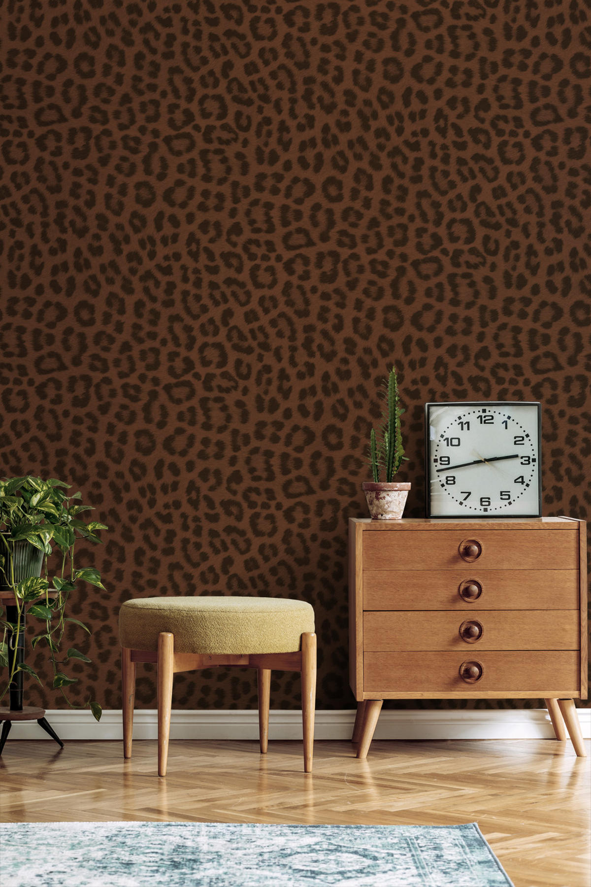 TAPETE Leopardenmuster 53 cm x 10.05 m - Braun, Papier (53/1000cm) - ESTAhome