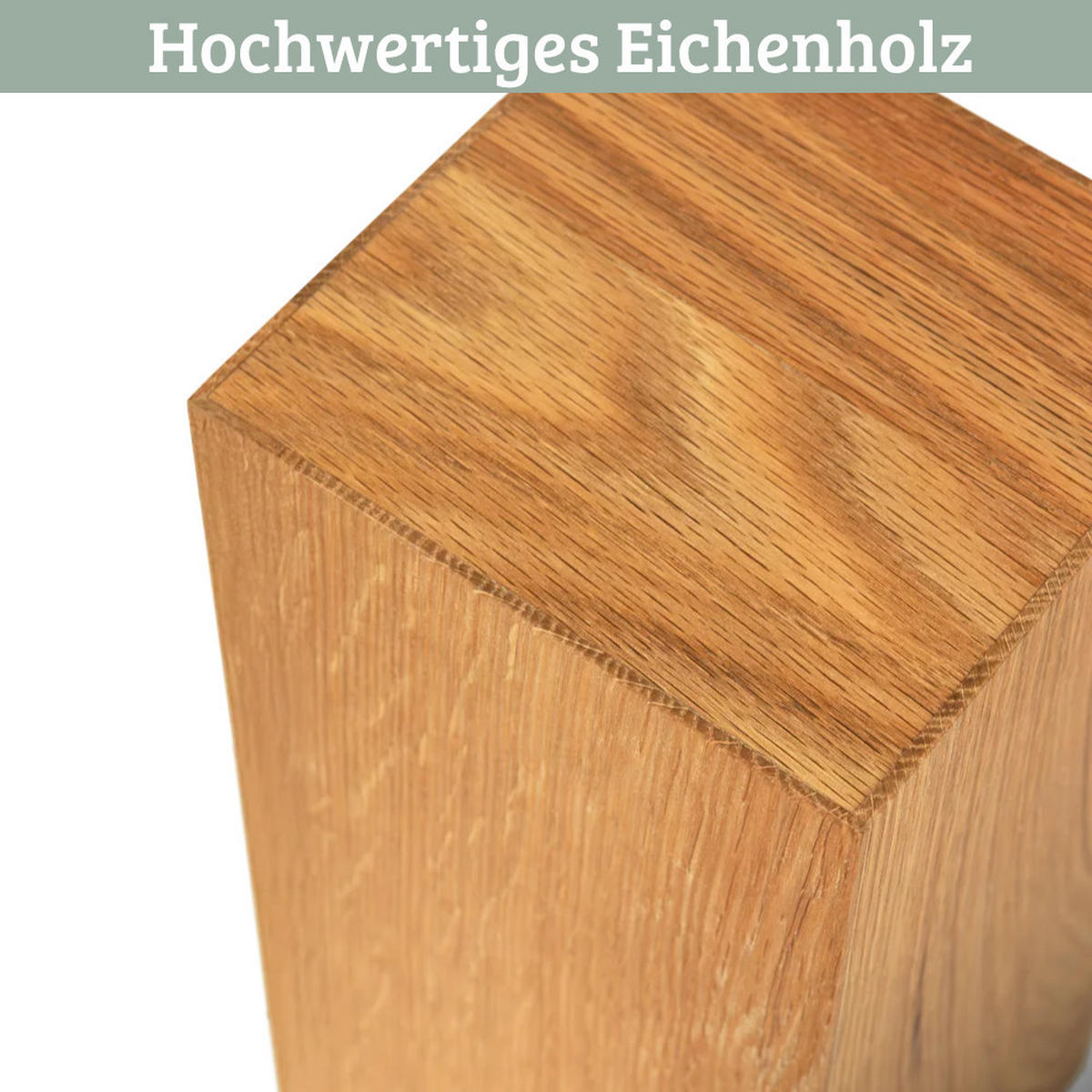 MESSERBLOCK magnetisch ohne Messer YEO 360° DREHBAR Eichenholz 26,5x12x12 cm - Braun, Holz (12/26.5/12cm) - DELUKE