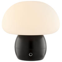 TISCHLEUCHTE Dupos Schwarz/Weiß 22/22/22,2 cm - Multicolor, Kunststoff (22/22/22.2cm) - Brilliant