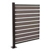 ALU MÜLLTONNEN-ZAUN Grau - Grau, Metall (100/130/6cm) - MCW