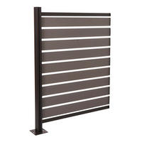 ALU MÜLLTONNEN-ZAUN Grau - Grau, Metall (100/130/6cm) - MCW