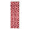 BAUMWOLLTEPPICH-LÄUFER Riga geometrisch 66/200 cm - Rot, Textil (66/200cm) - Homescapes